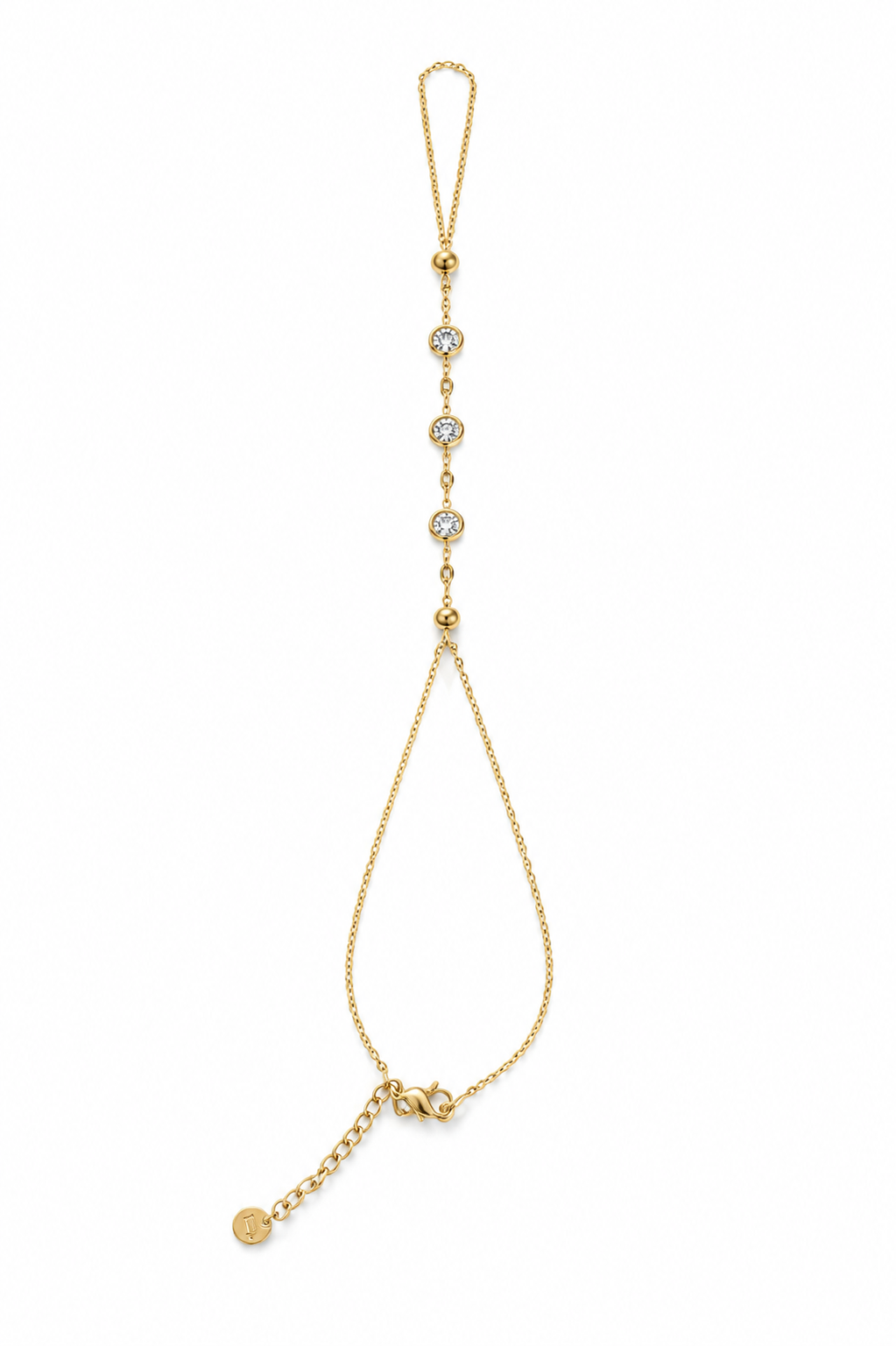 Pulseira de Mão Dourada
