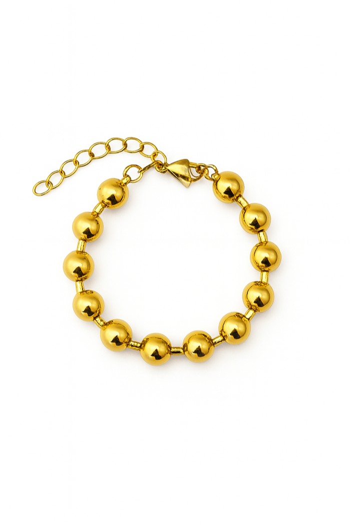 Pulseira Bubbles | Dourado | Aço Inoxidável