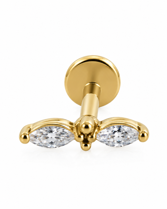 Piercing Pétalas Dourado ou Prateado