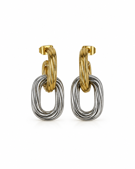 Brincos Oval Mix ou Dourado