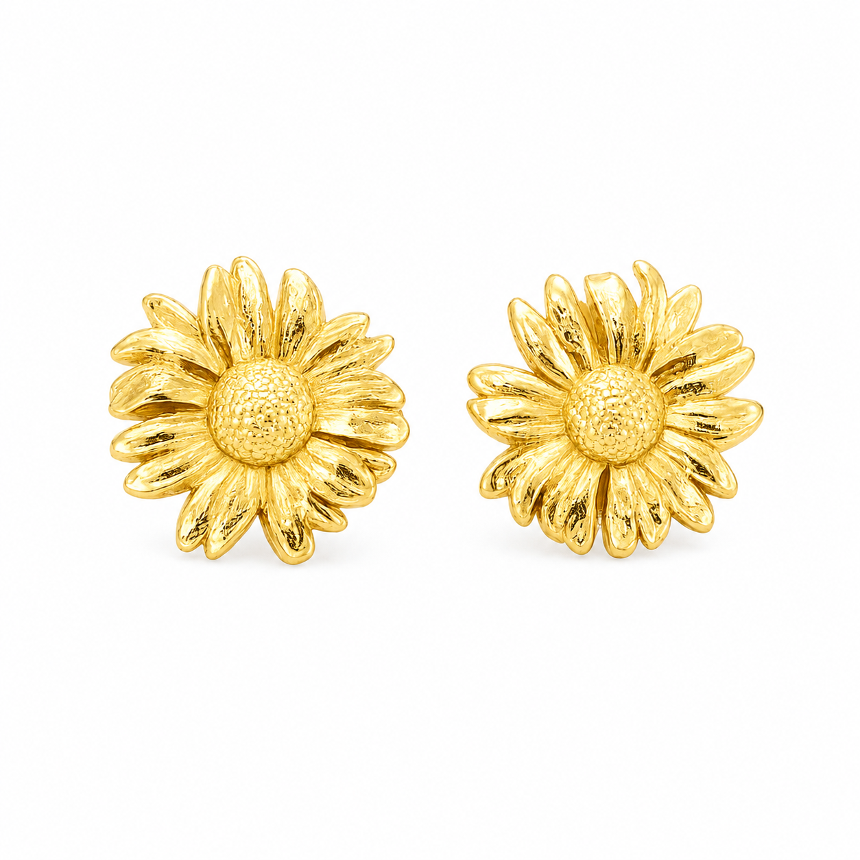 Brincos Girassol Dourado