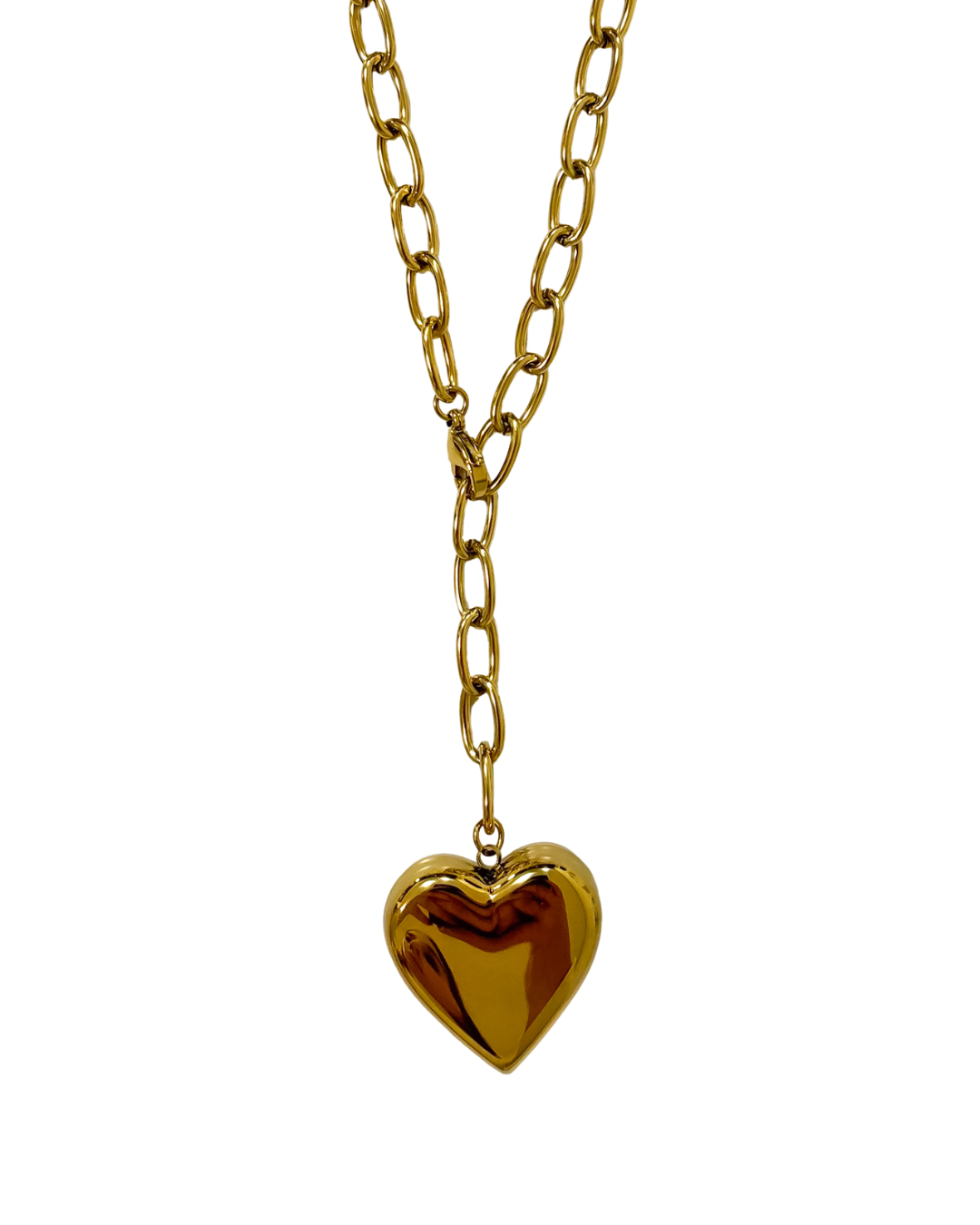 Colar Big Heart Dourado