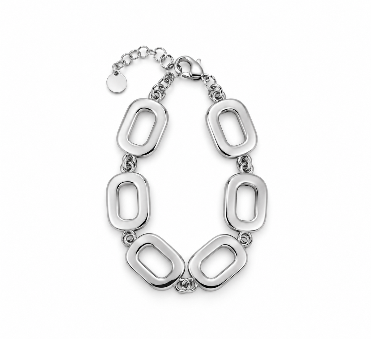 Pulseira Retângulo Dourado ou Prateado