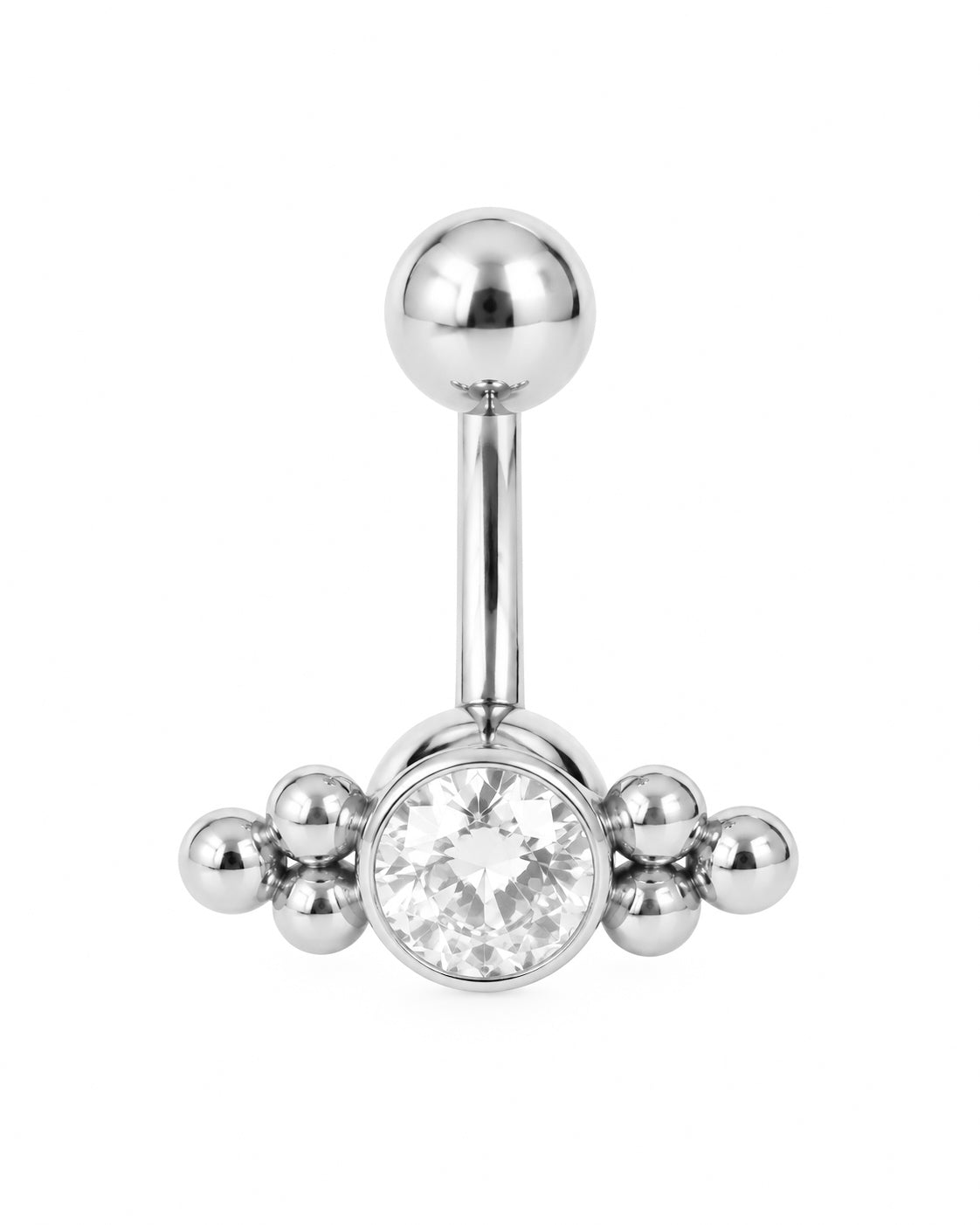 Piercing Brilhante e Bolinhas Dourado ou Prateado
