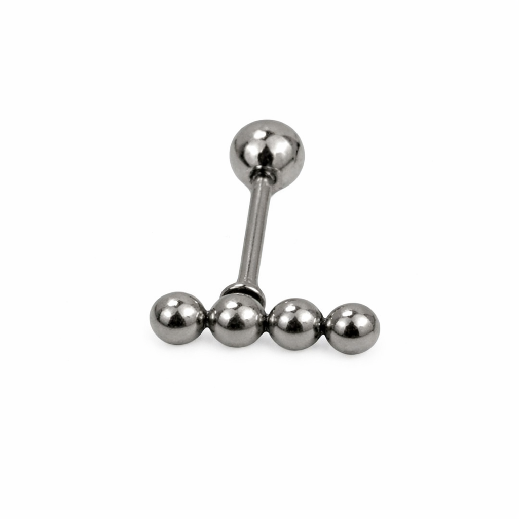 Piercing Bolinhas Dourado ou Prateado