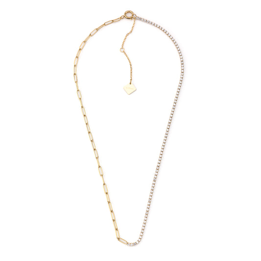 Colar Riviera Corrente Dourado ou Prateado