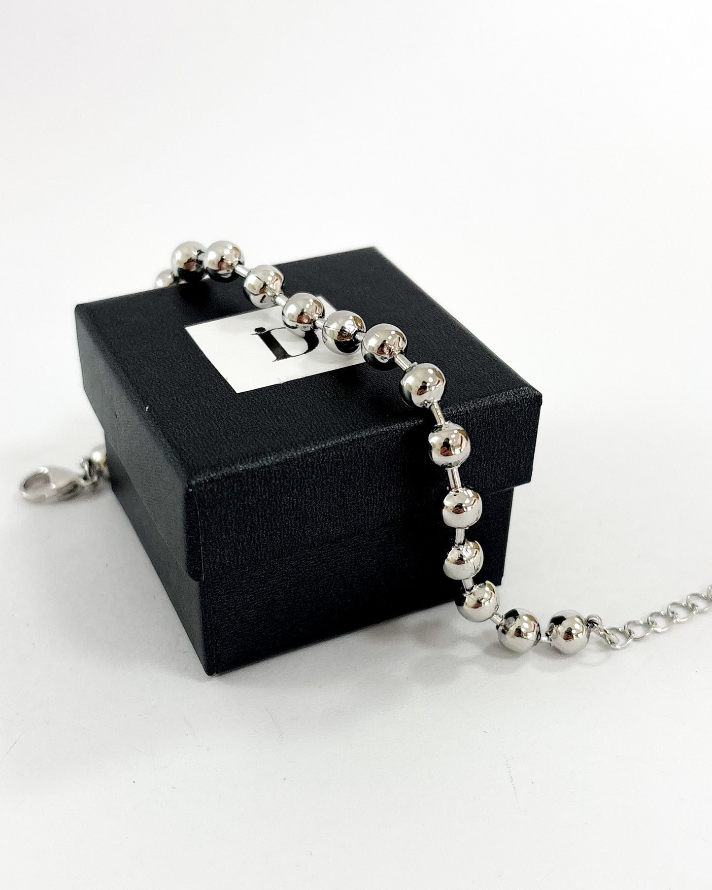 pulseira bolinhas dourado aço inox 316l