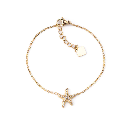 Pulseira Estrela do Mar Dourado ou Prateado