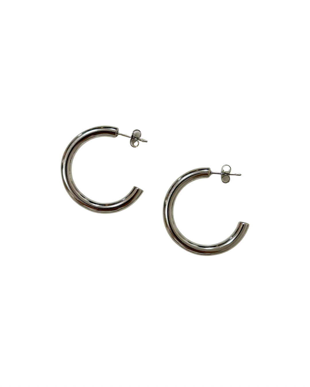 Brincos Lilla Médios Prateado