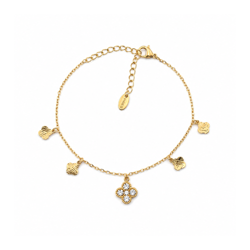 Pulseira Mini Trevos Dourado ou Prateado