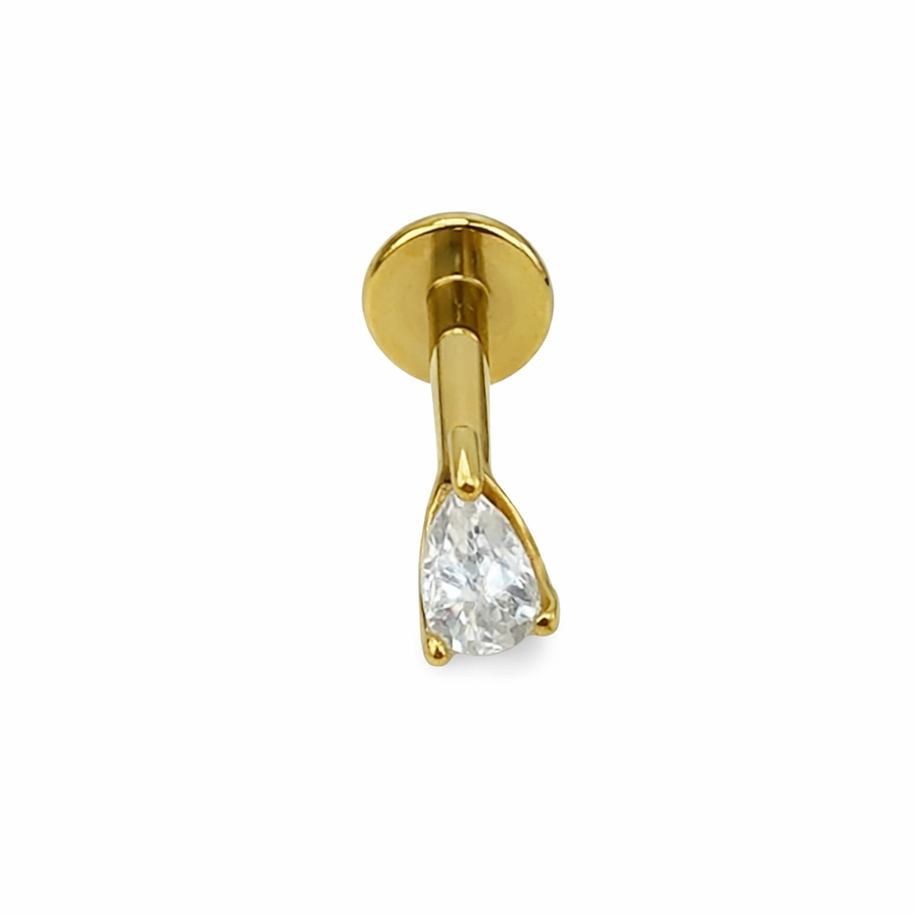 Piercing Gota Dourado ou Prateado