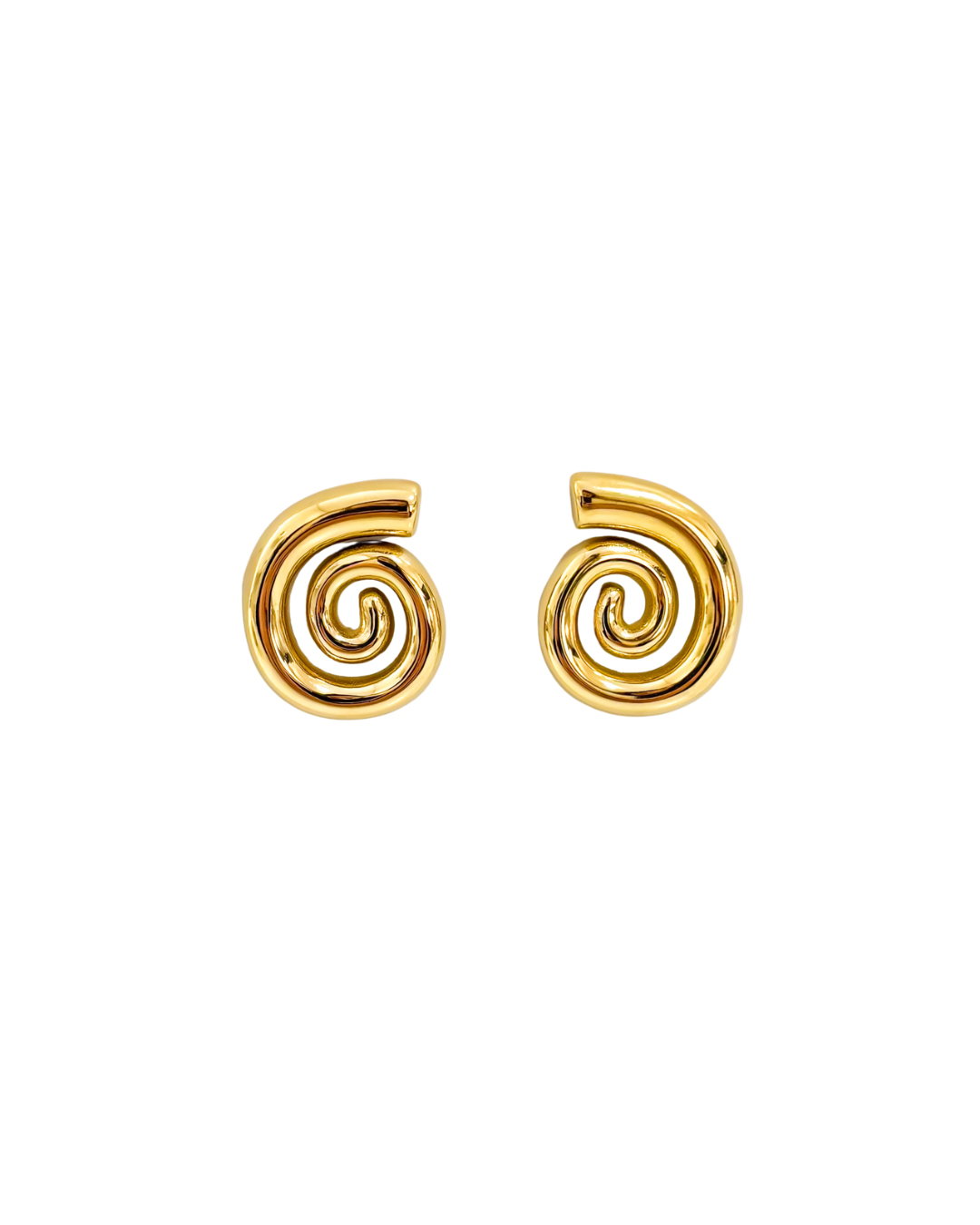 Brincos Espiral Dourado