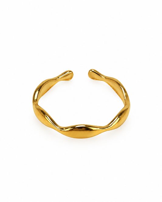 Anel Fino Oval Dourado ou Prateado