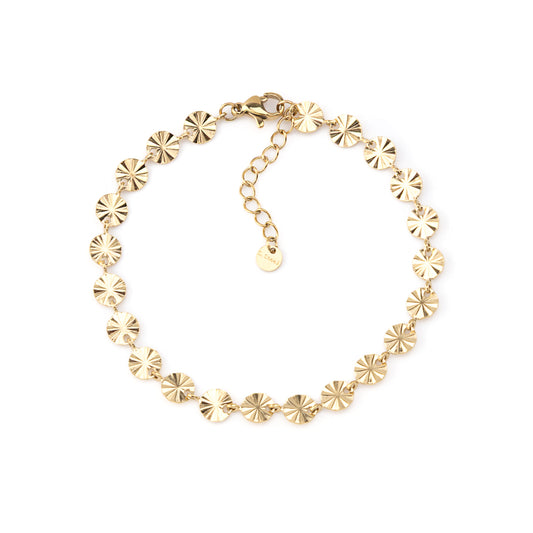 Pulseira Mini Flores Dourado ou Prateado