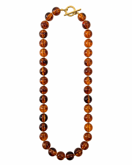 Colar Bubbles Amber Dourado