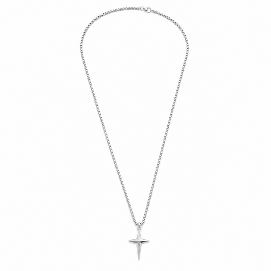Colar Masculino Estrela Dourado ou Prateado