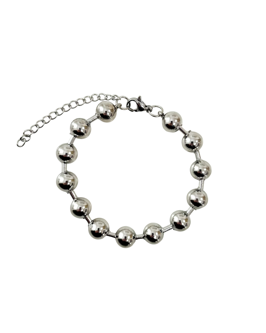Pulseira Bolinhas Prateado