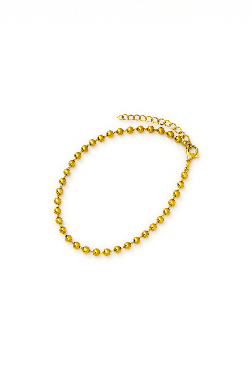 Tornozeleira Mini Bubbles | Dourado ou Prateado | Aço Inoxidável