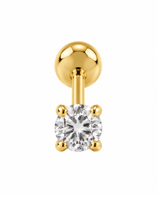 Piercing Ponto de Luz Dourado ou Prateado
