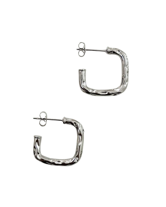 Brincos Glam Prateado