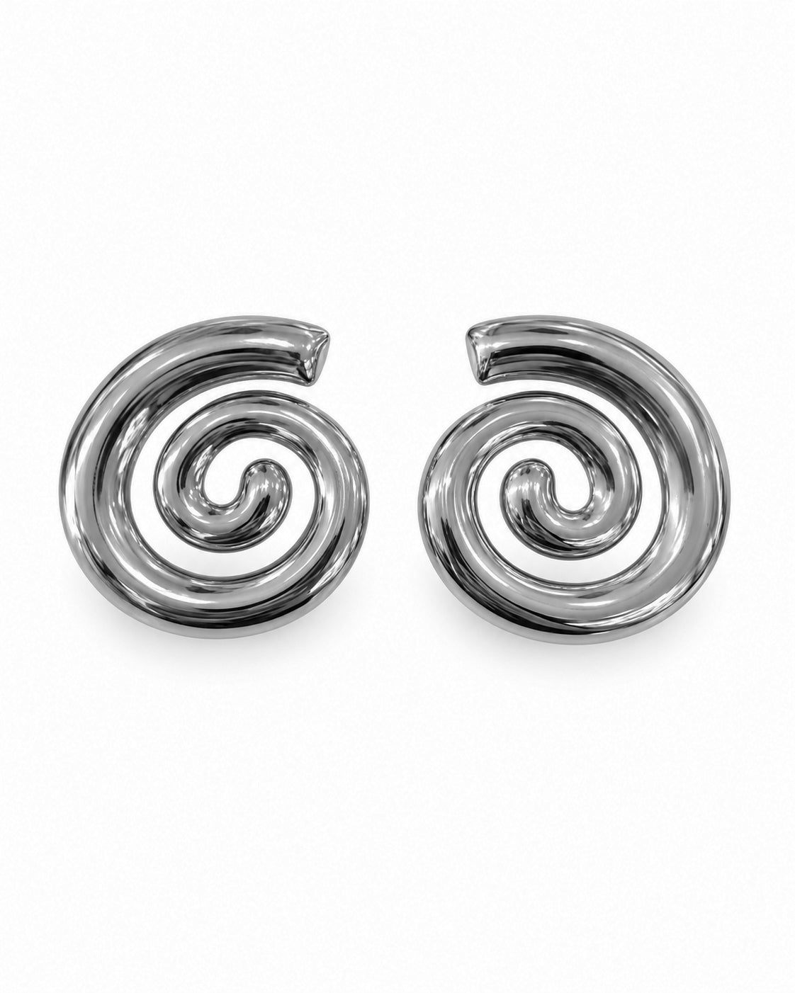 Brincos Espiral Dourado ou Prateado