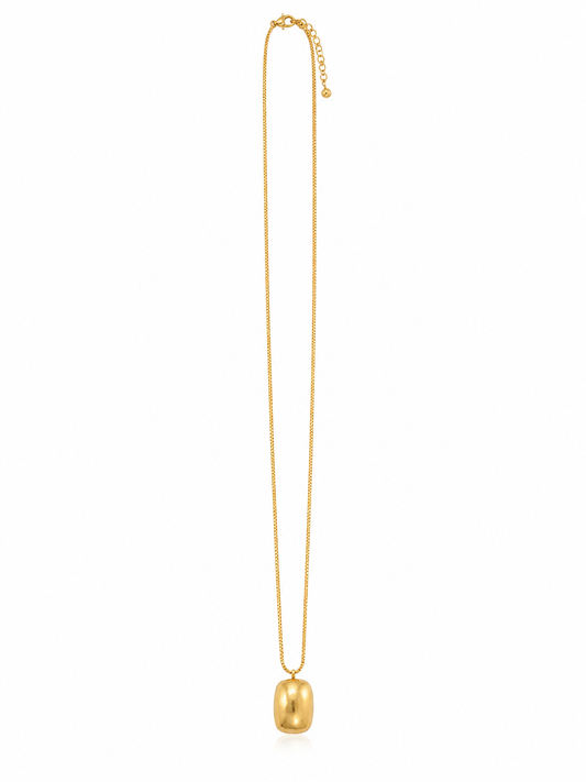 Colar Comprido Pendente Dourado