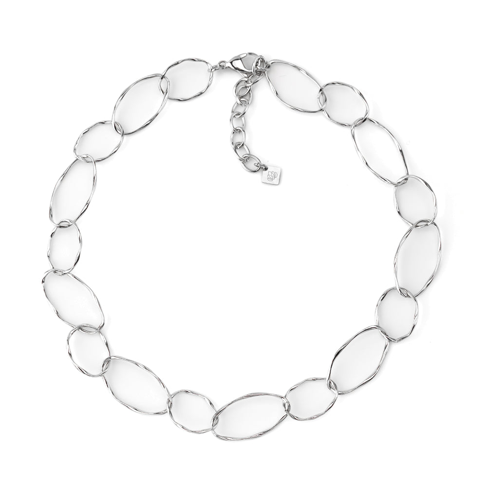 Colar Elos Dourado ou Prateado