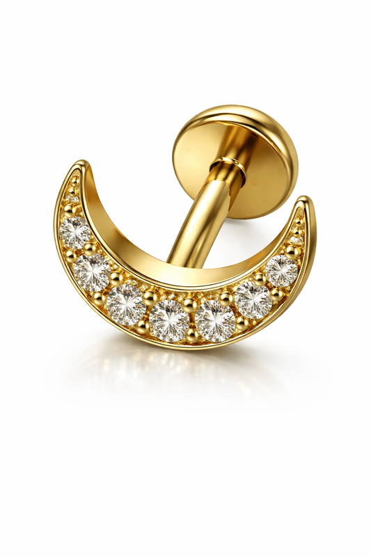 Piercing Lua Dourado ou Prateado