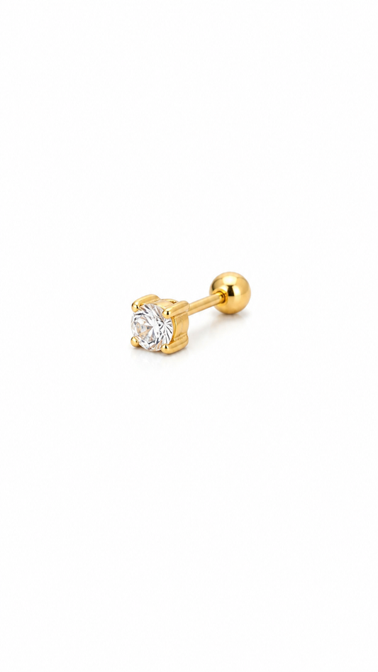 Piercing Brilhante Dourado ou Prateado