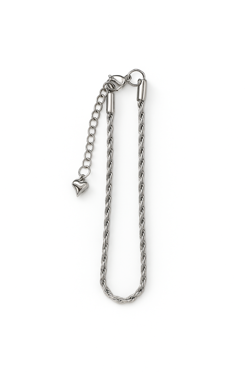 Pulseira Torcida | Prateado | Aço Inoxidável