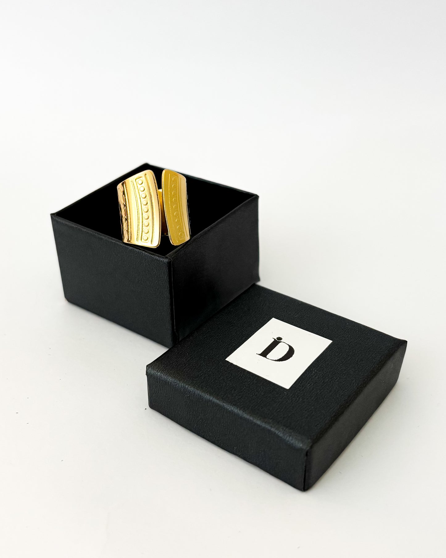 Anel Ajustável Fivela Dourado (calendário)