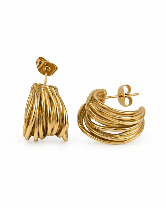 Brincos Irregulares Dourado ou Prateado