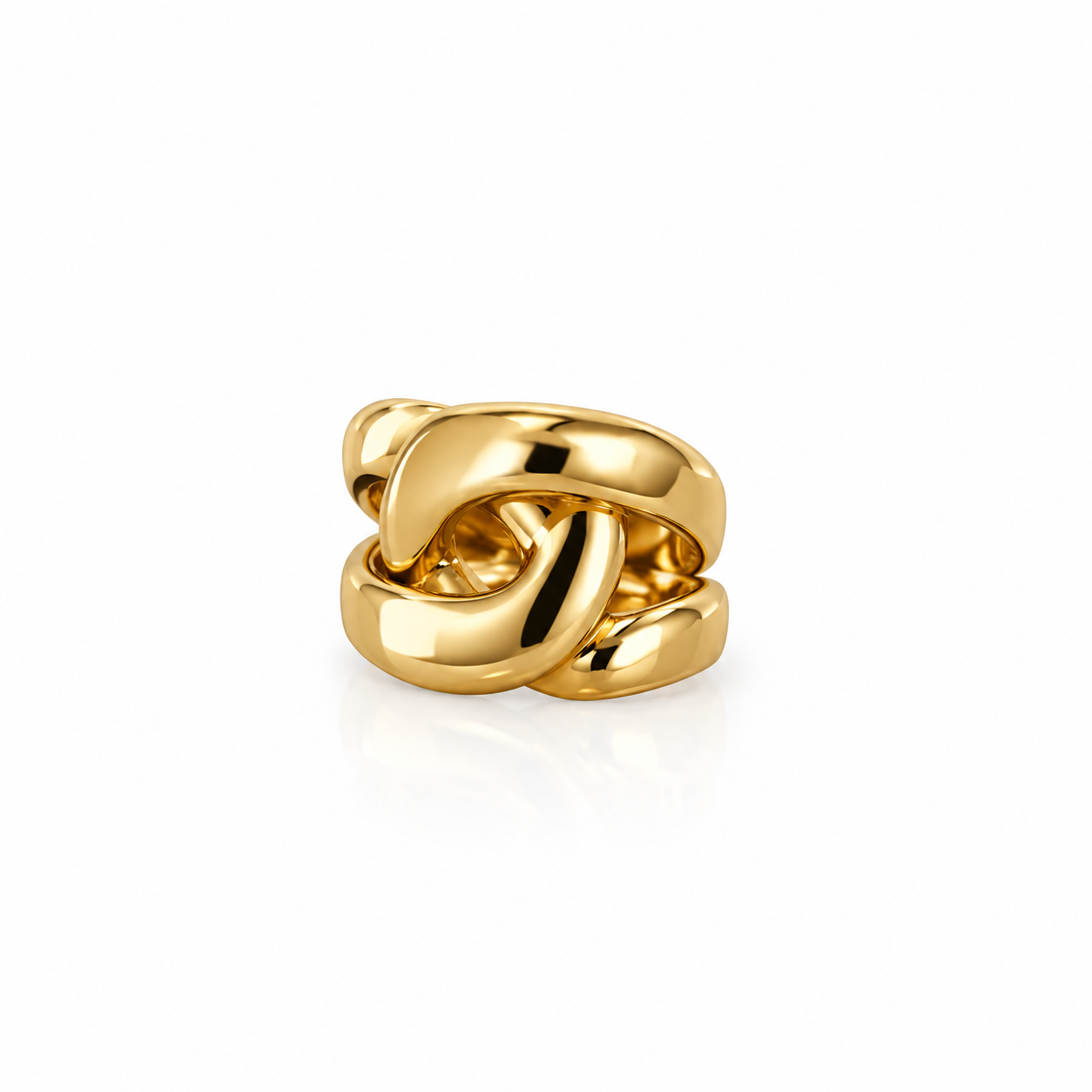 Anel Ajustável Maxi Dourado