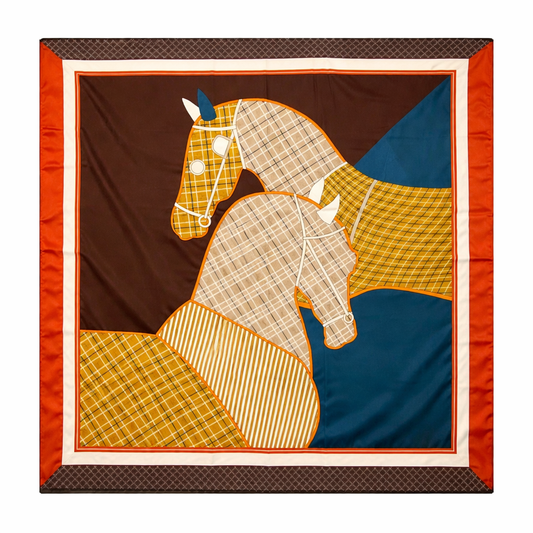 Lenço Cavalo 90x90cm