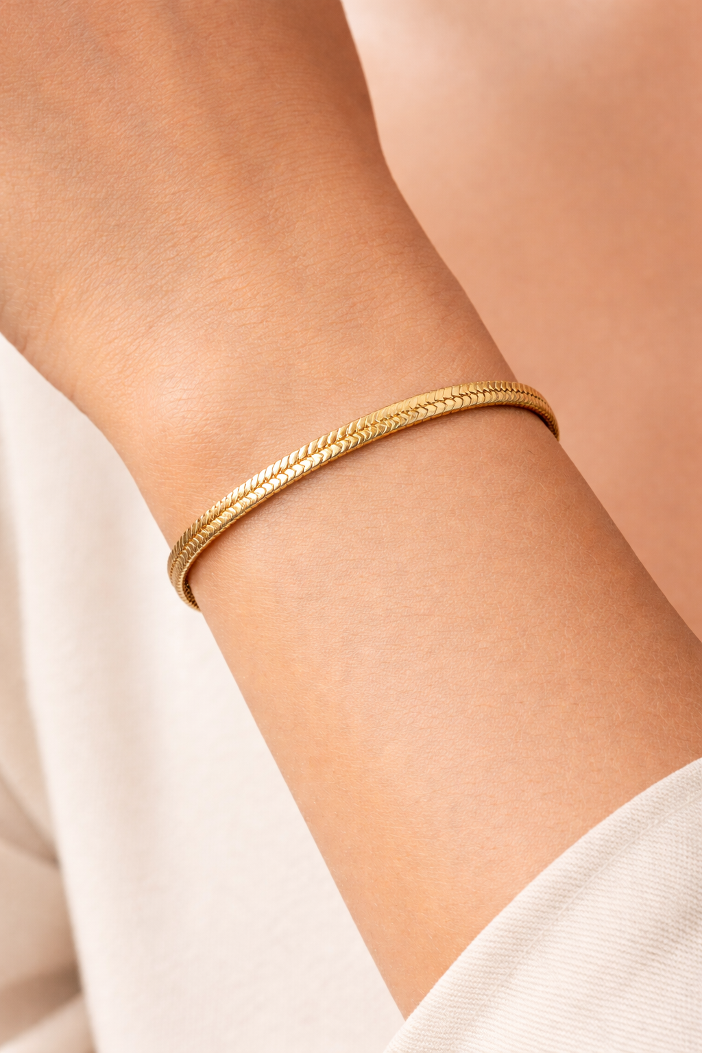 Gold Snake Bracelet