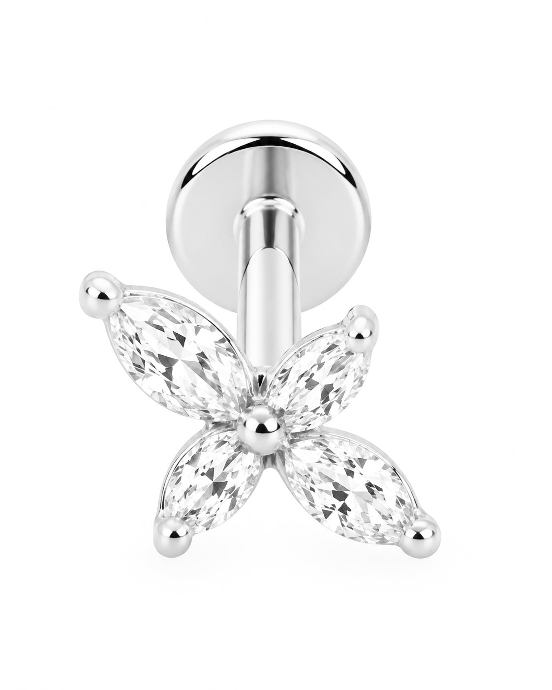 Piercing Estrelas Brilhantes Dourado ou Prateado