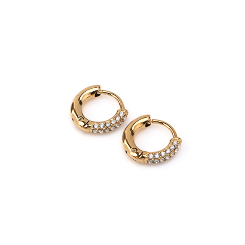 Brincos Brilhantes Dourado ou Prateado 9mm ou 11mm