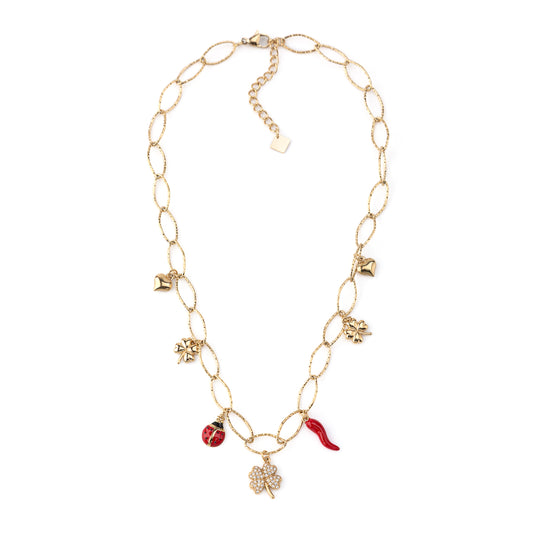 Colar Pendente Jardim Dourado