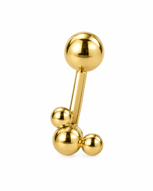 Piercing Mickey Dourado ou Prateado
