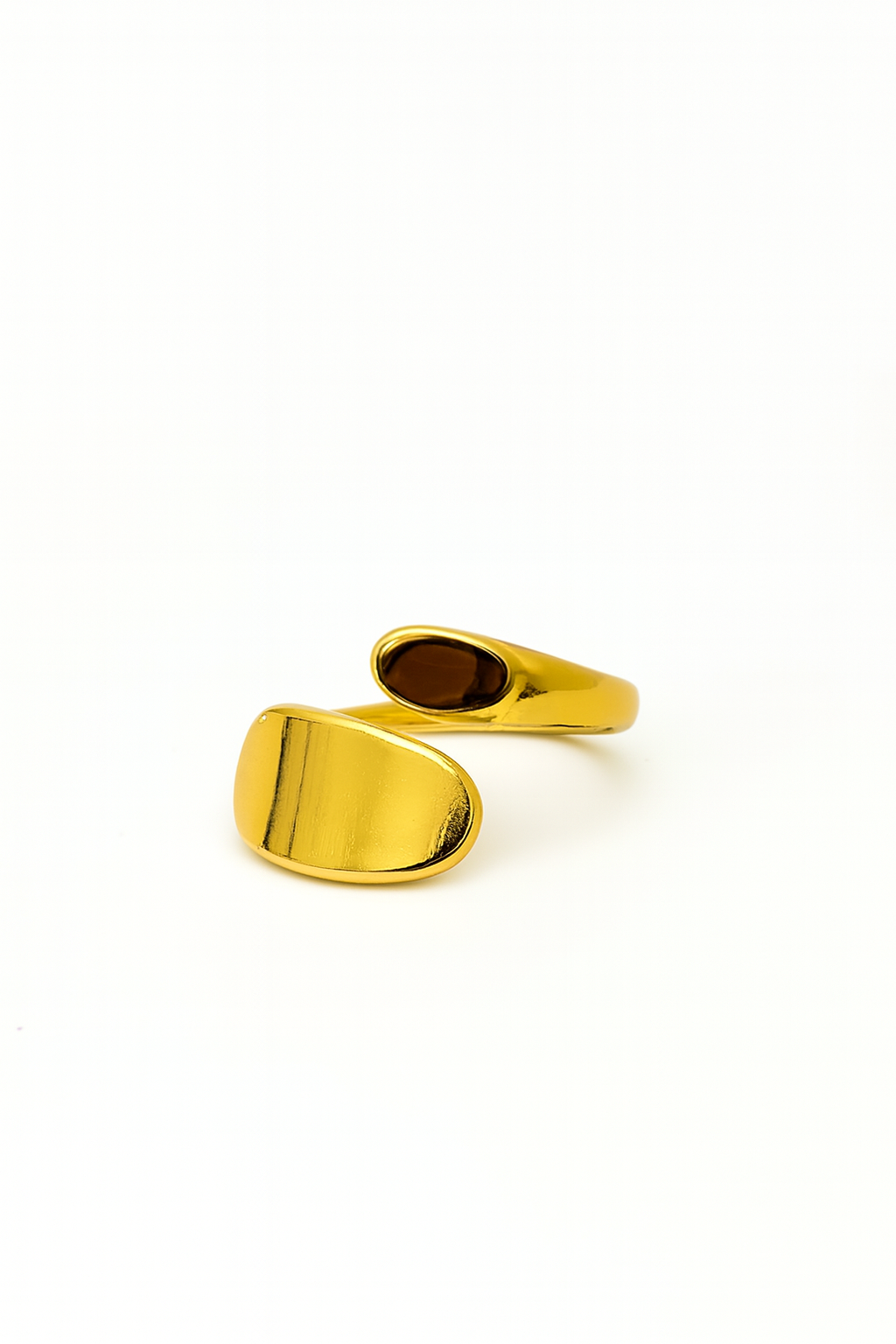 Anel Moderno Ajustável | Dourado | Aço Inoxidável
