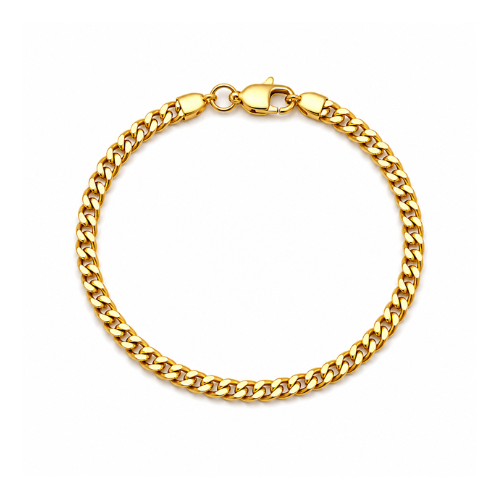 Pulseira Masculina Corrente Dourado ou Prateado