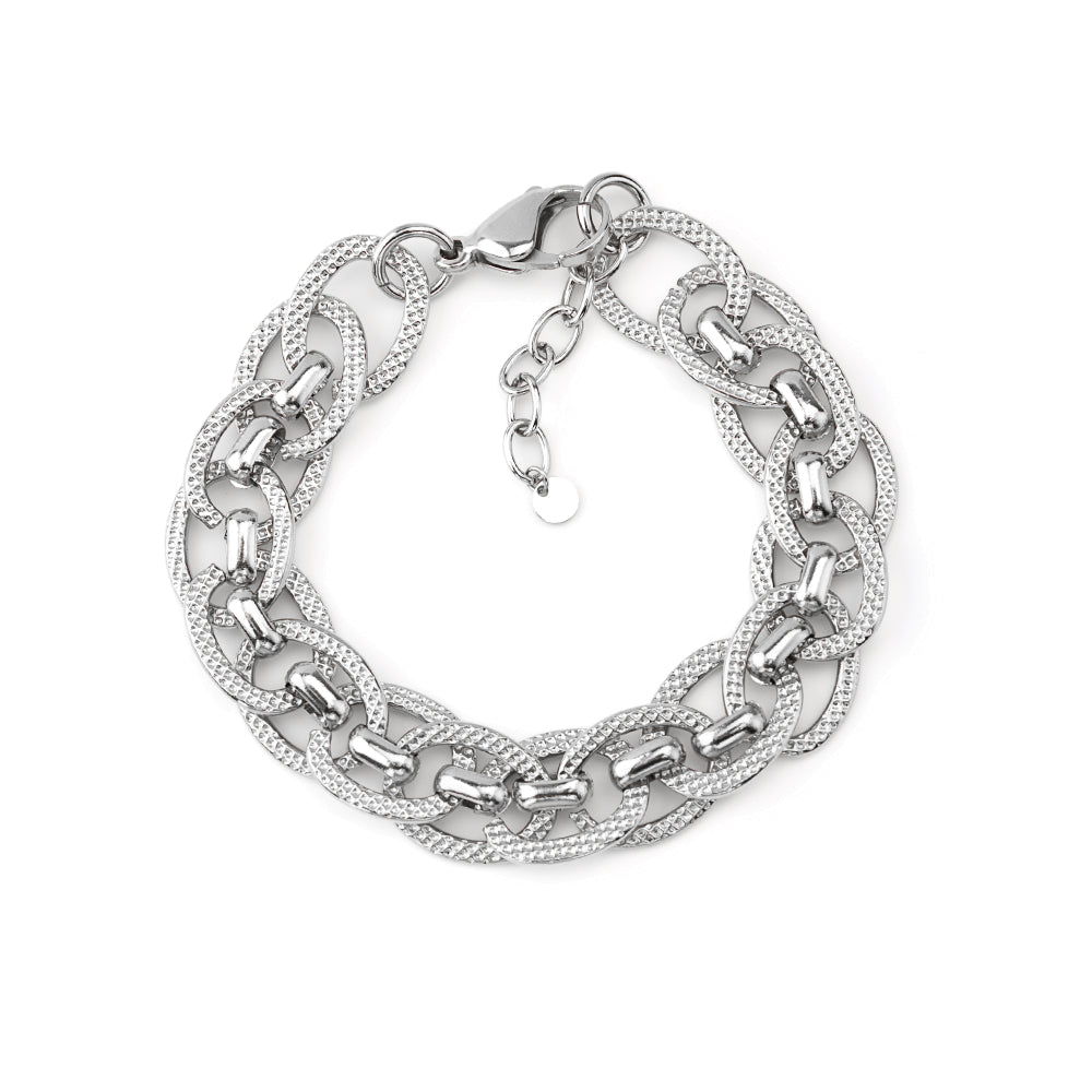 Pulseira Corrente Cheia Dourado ou Prateado