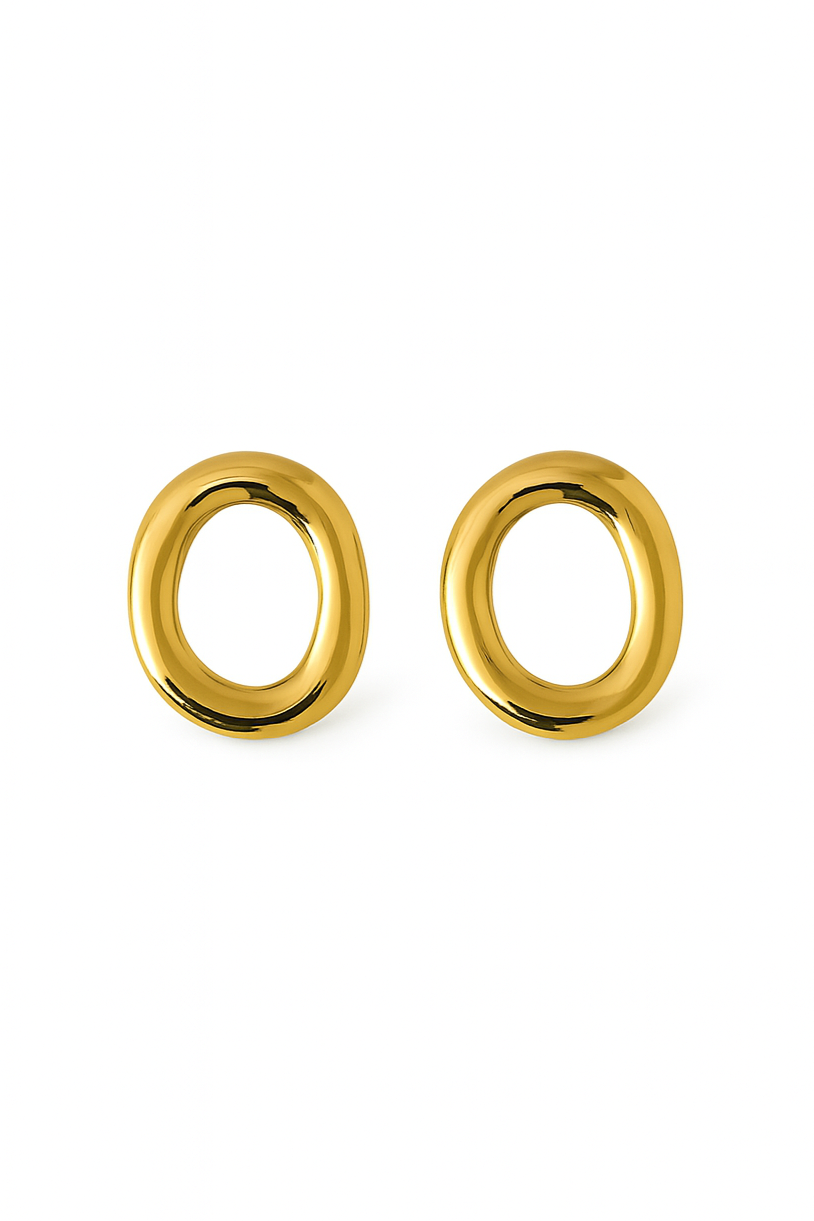 Brincos Irregulares | Dourado | Aço Inoxidável