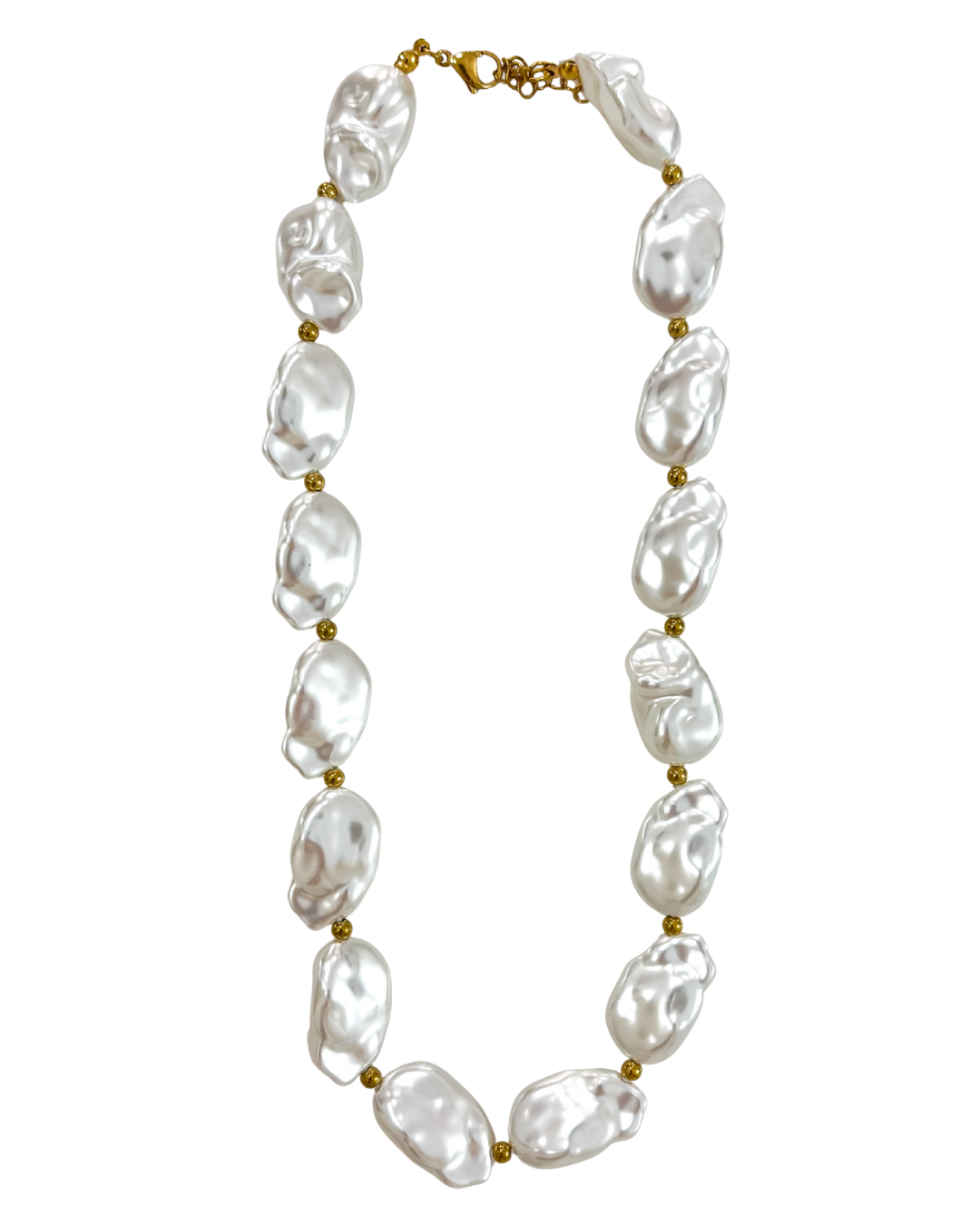 Colar Pérolas Dourado