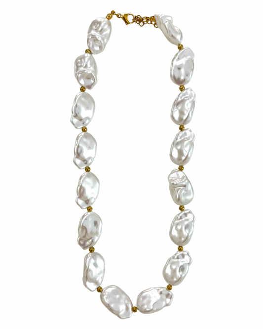 Colar Pérolas Dourado