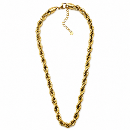 Colar Malha Torcida Maxi Dourado ou Mix