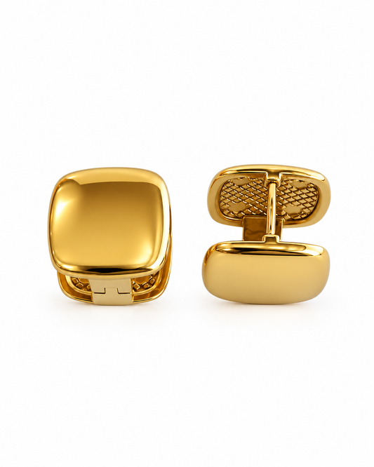 Brincos Argola Quadrado Dourado ou Prateado