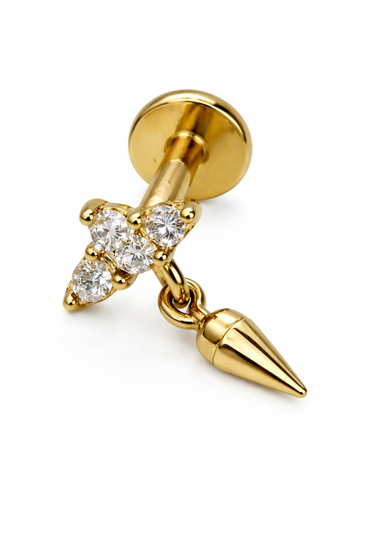 Piercing Pendente Dourado ou Prateado