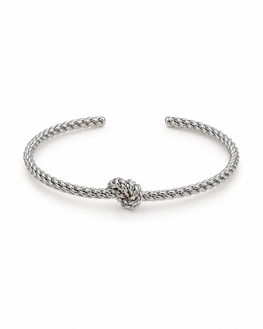 Pulseira Rígida Prateado