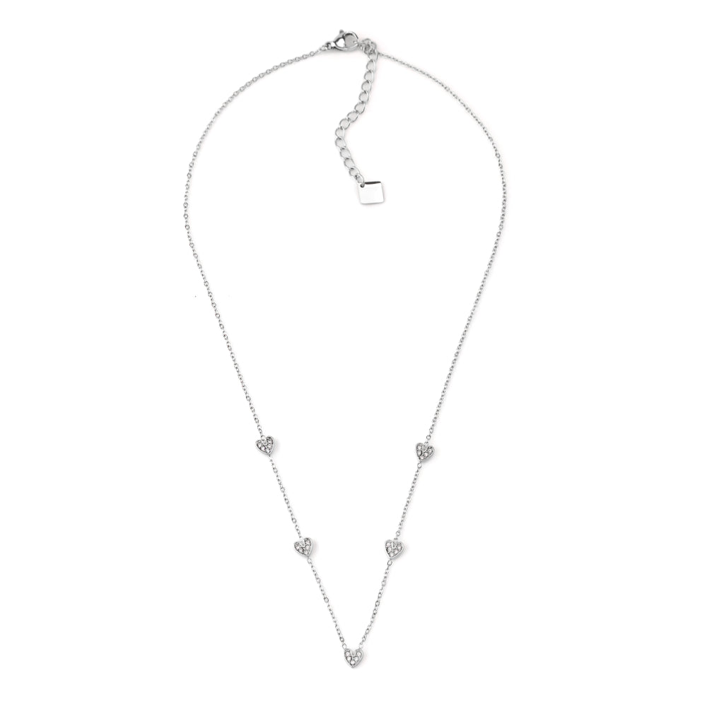 Colar Mini Pendentes Brilhantes Dourado ou Prateado